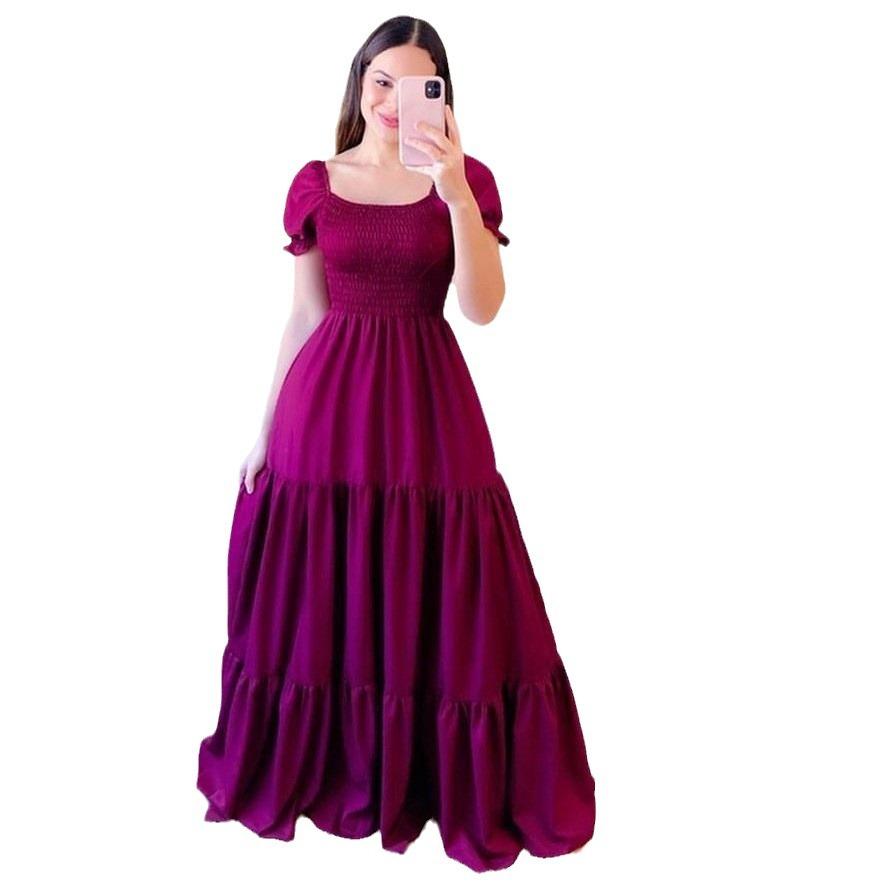 2026 cross-border new spring and summer European and American women's clothing dress one-word shoulder floral off-the-shoulder long color fairy skirt