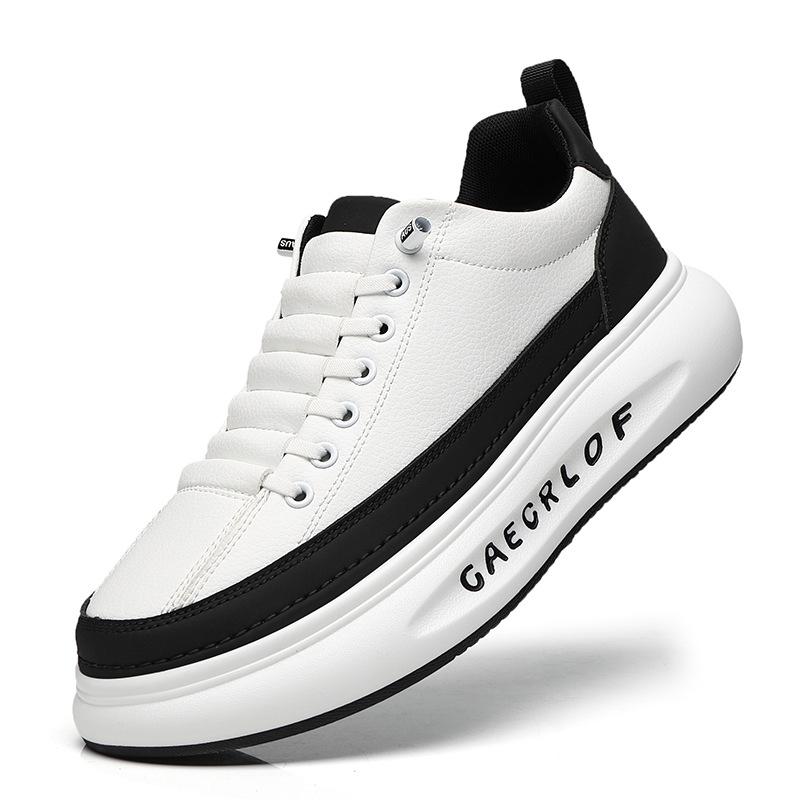 

Модные кожаные туфли на платформе для мужчин, дизайнерские повседневные кроссовки на мягкой подошве для активного отдыха, весна-осень, Zapatillas Hombre 38