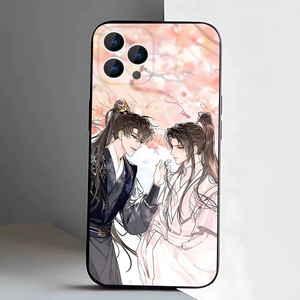 The Husky and His White Cat Shizun Phone Case For iPhone 17,16,15,14,13,12,11,Pro,XS,Max,XR,Plus,E,SE4,Mini Black Soft Cover