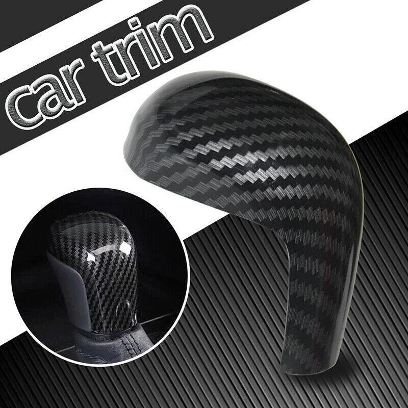 Carbon Fiber Style ABS Gear Shift Knob Cover Trim Fit For Toyota Camry 2018-2023