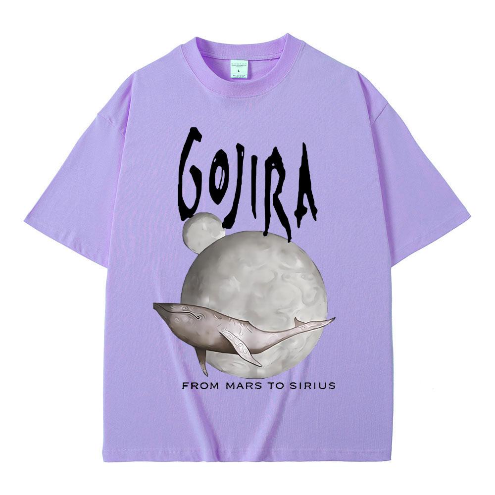France Metal Band Gojira From Mars To Sirius Flying Whales Music Album Graphic T Shirt Men Women Vintage Gothic Rock T-shirts
