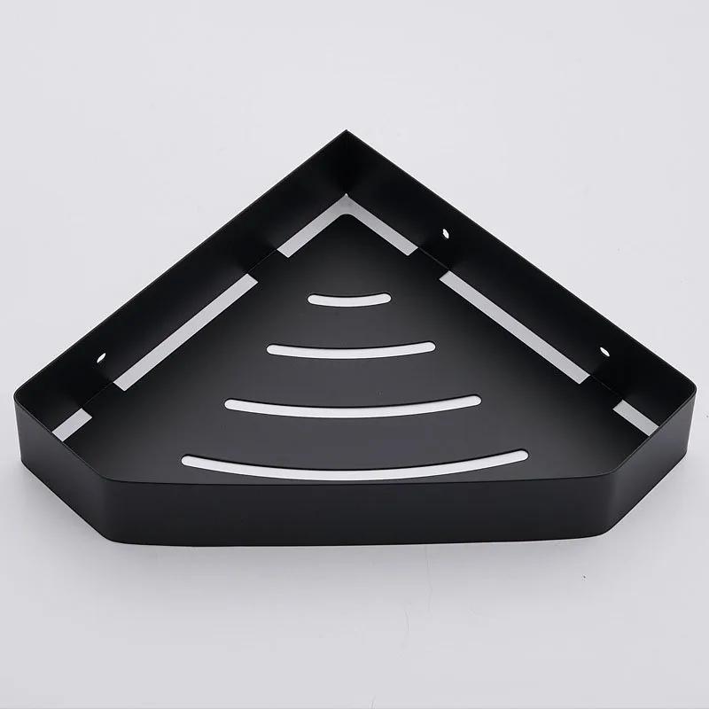 Bathroom Shelves Hardware Rack Kitchen Storage Rack 304 Stainless Steel Wall Mounted Corner Triangle Shower Holder Accessories
