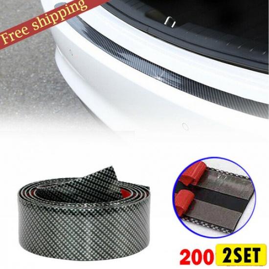 2M*5CM Black Door Auto Car Sill Body Scratch Scuff Anti Cover Strip Sticker New