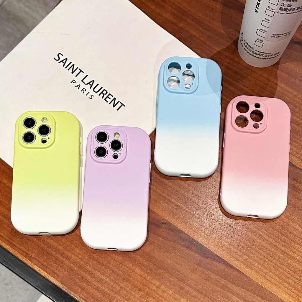 Suitable for IPhone16E Phone Case, Apple 15promax Full Cover Anti-drop 14 New Gradient Gradient Candy Case
