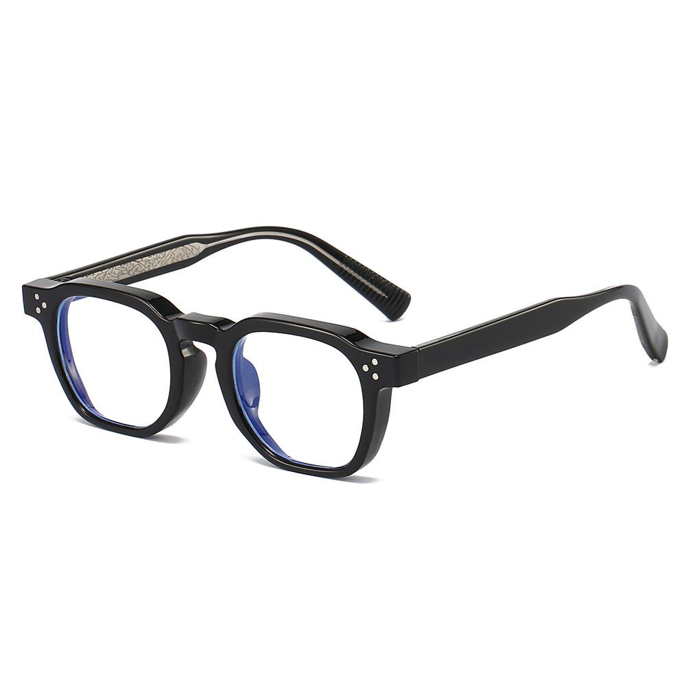 New Retro Leopard Print Square Anti Blue Light Glasses Unisex Anti Radiation Casual Eyewear