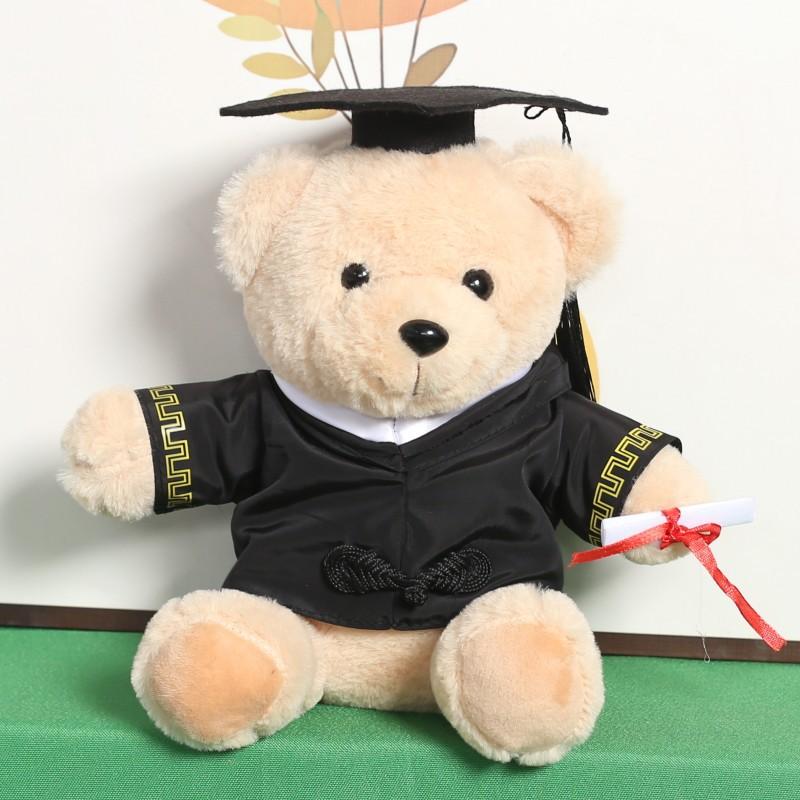 Cute Doctoral Bear Graduation Bear Doll Plush Toy Hat Doctoral Bear Doll Bachelor Bear
