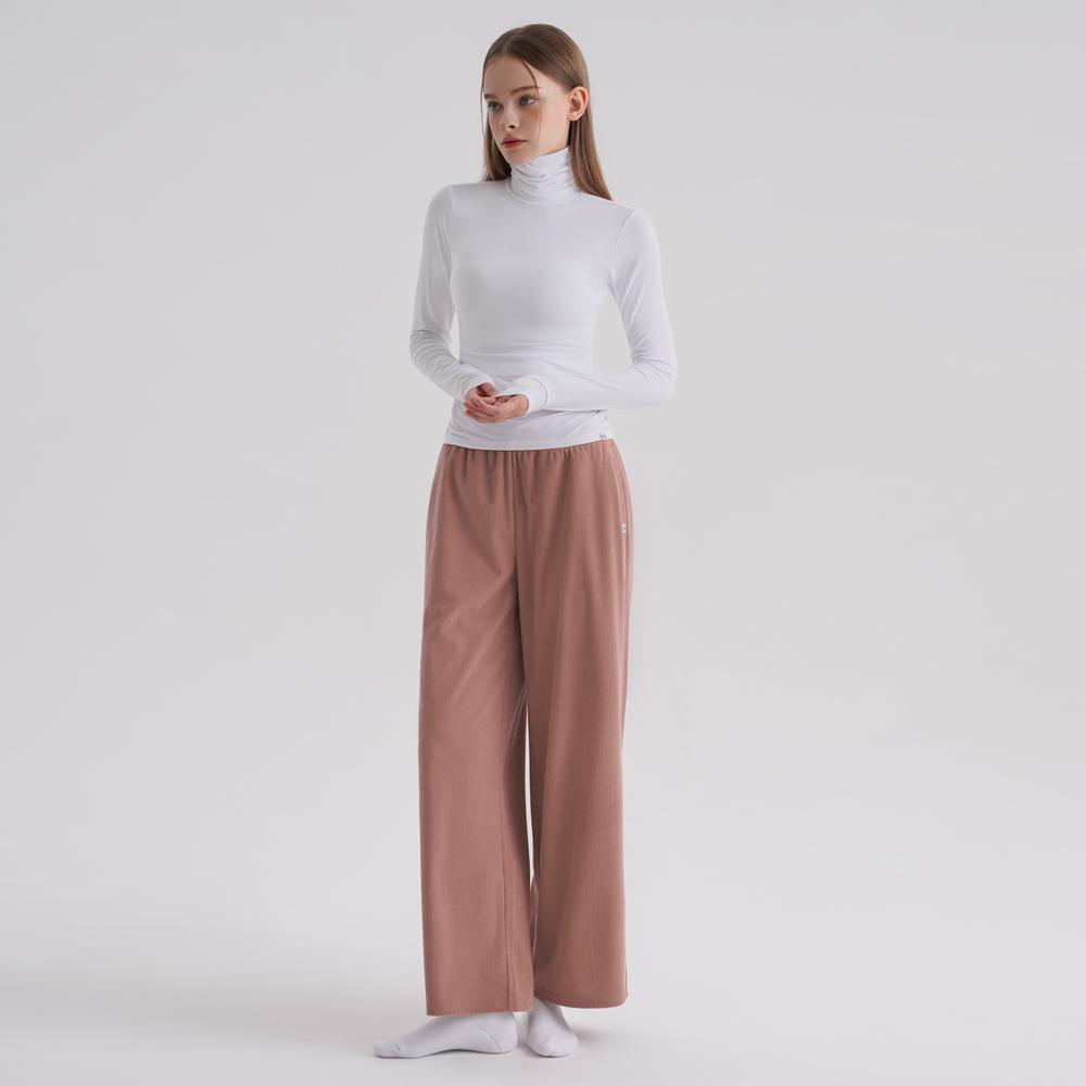 Skullpig Swp25057-04 Corduroy Wide Pants Indie Pink