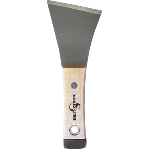 Sakazume Headed Penetrating Bark Scraper, Unpainted Wood, Y-Shaped, 75mm