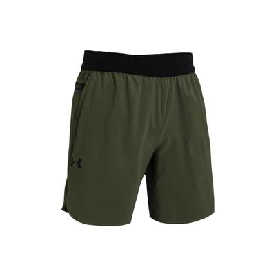 Pantalones cortos de entrenamiento fitness tejidos sólidos para hombre, parte inferior, azul marino-verde 1376782-390