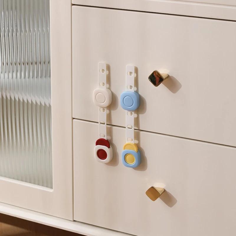 Anti Opening Child Safety Lock, Drawer Buckle, Baby Anti Pinch Cabinet Lock, Refrigerator Door Lock Hardware