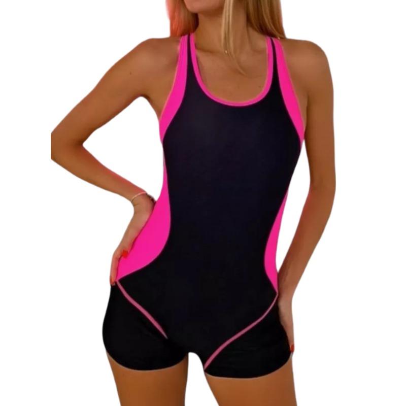 New Sports Vest Racing Swimsuit One-piece Boxers European and American Swimwear