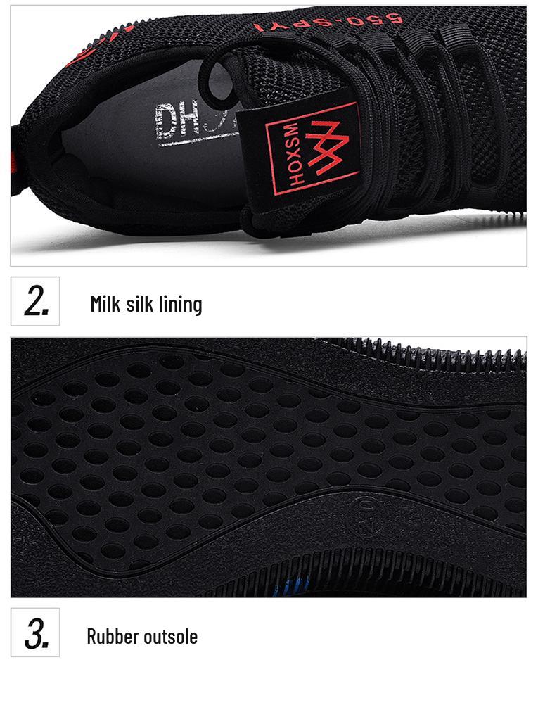 Shield Fox Women's Breathable Mesh Walking Sneakers 2025 - Non-slip, Lightweight, Casual Shoes for Moms