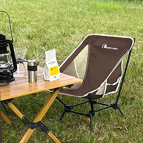 MOON LENCE Outdoor-Stuhl, niedriger Stuhl, 2-Wege, stabiler, Campingstuhl, Bodenstuhl, leicht, faltbar, kompakt, perfekt für Wandern, Angeln und