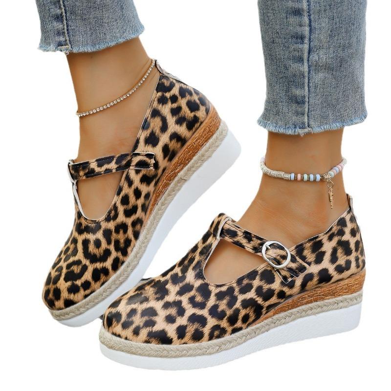 Large size wedge heel platform single shoes women's new spring, summer and autumn fashion pointed head shallow mouth women's high-heeled single shoes