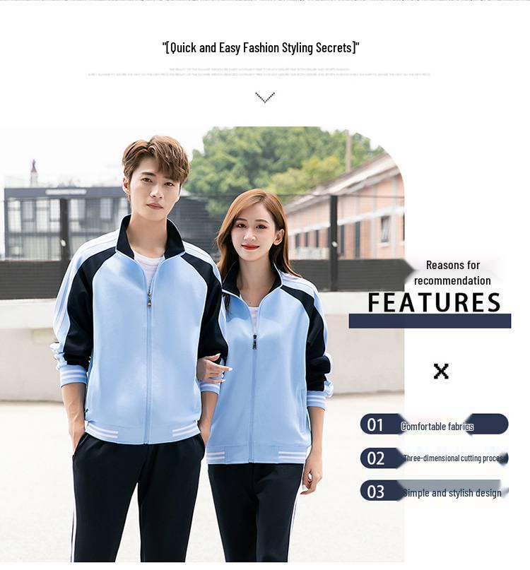 Spring & Autumn Family Matching Activewear Set: Casual Garden Sportswear for 3 or 4