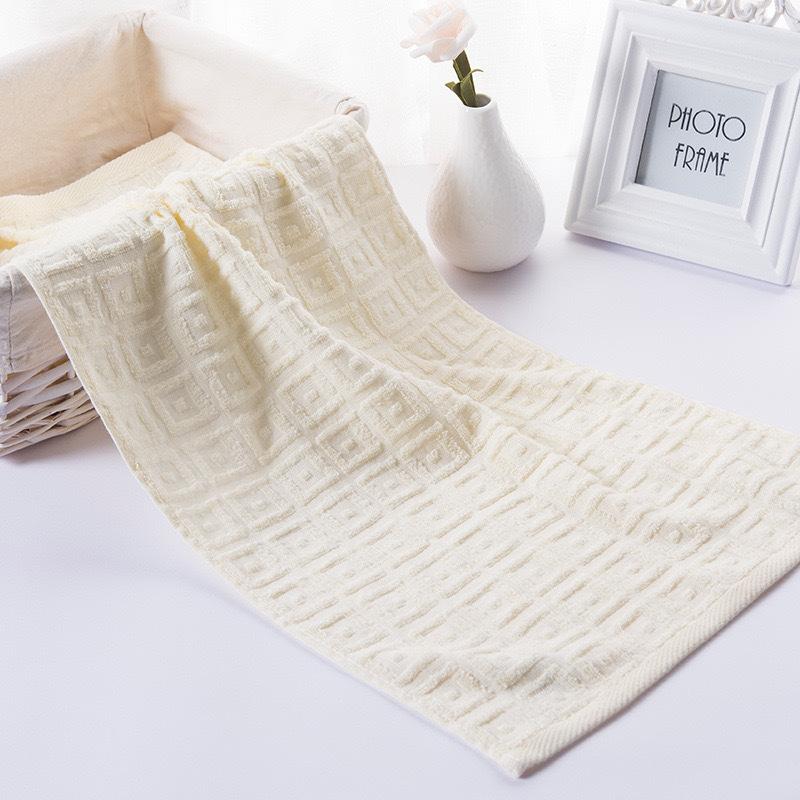 

Pure cotton back grid towel wash face household face towel couple cotton towel soft water absorption quick drying 32*72 жёлтый