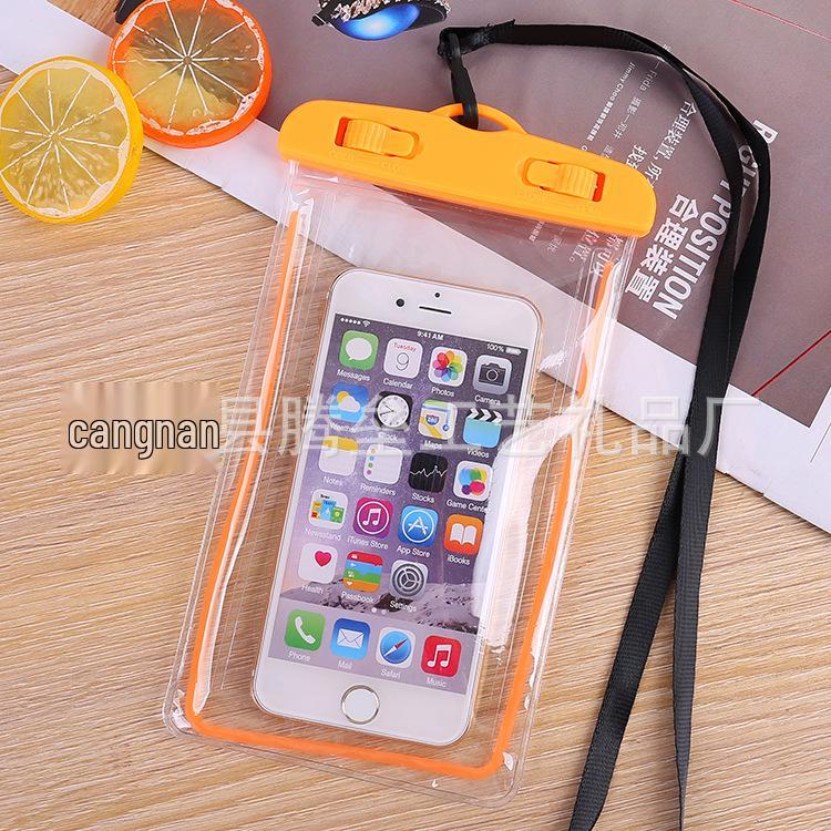 PVC Transparent Luminous Waterproof Phone Bag for Swimming, Photos, Diving, with Customizable Logo