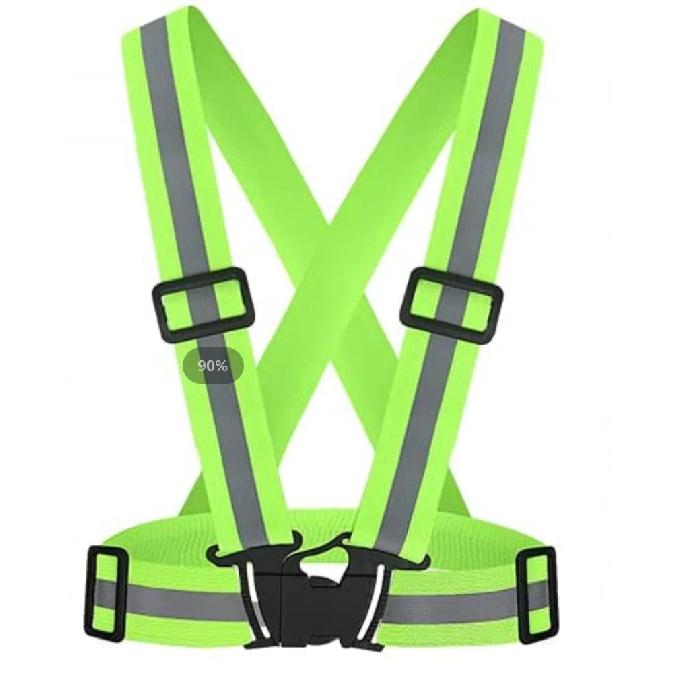 

Highlight Reflective Straps Night Work Security Running Cycling Safety Reflective Adjustable Vest High Visibility Reflective 1 PCS