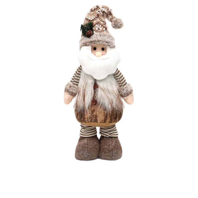 Santa Claus & Snowman Christmas Decoration Figurine Doll