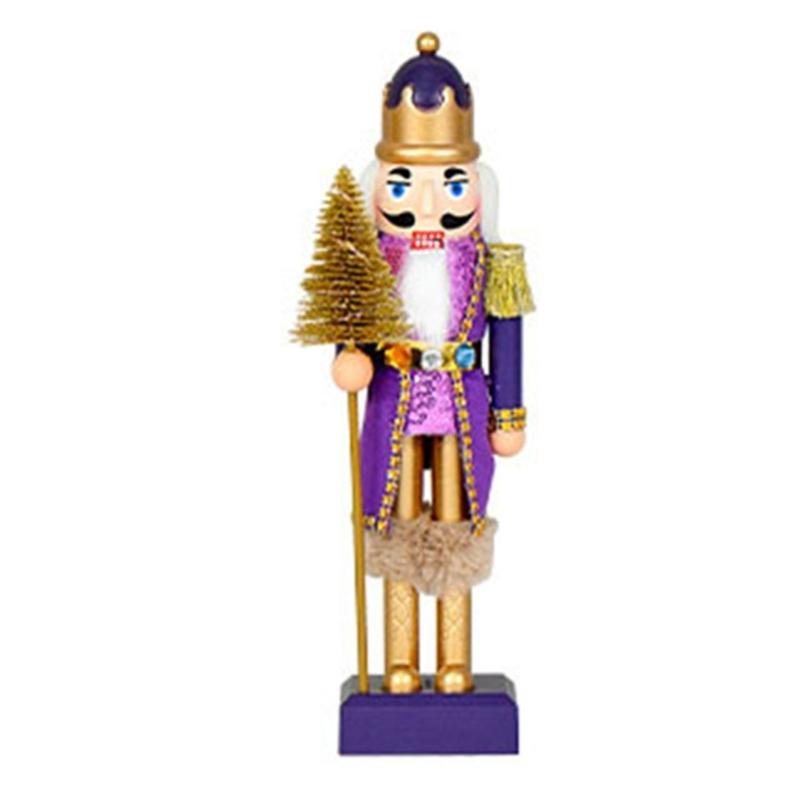 

Musical Christmas Tree Nutcrackers Wooden Ornament Featuring Glowing LED Illuminations For Festival Parties