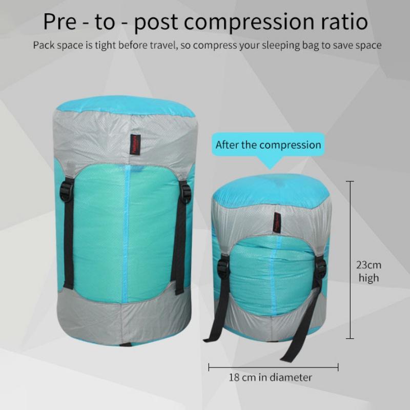 Outdoor Camping Hiking Ultra-light Sleeping Bag Compression Bag Storage Bag Silicone Dustproof and Waterproof Sleeping Bag