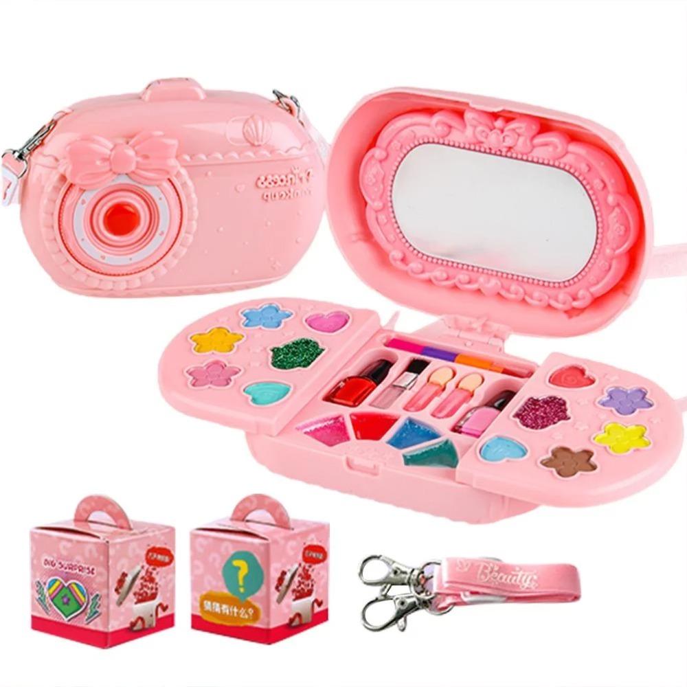 

Детский набор косметики для макияжа, коробка с помадой, тенями для век в воде, розовый для девочек, ролевые игры, принцесса, подарочная игрушка для девочек