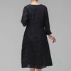 Halanghanbog Natural Deuri Summer Women'S Rayon Dress Navy