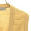 Aquascutum Made In Japan Cotton Knit Best 9 Yellow Women Used