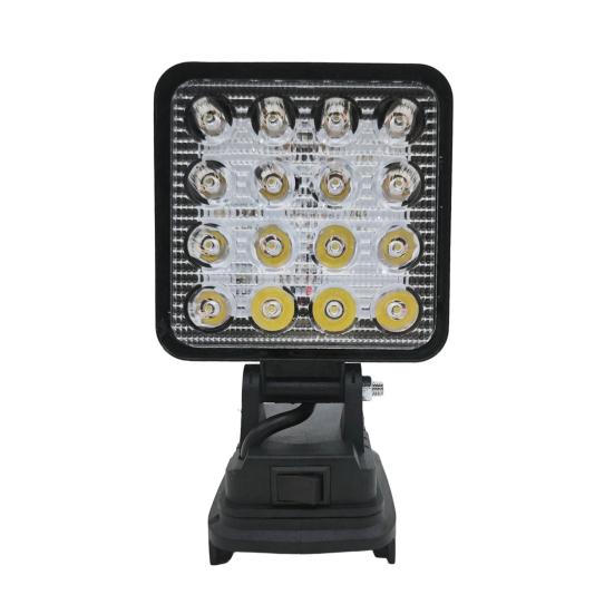 Portable Cordless Work Light, Multi-Angle Adjustable Waterproof Lamp with 16 LEDs, High Brightness Mini Emergency Light for Outdoor Camping