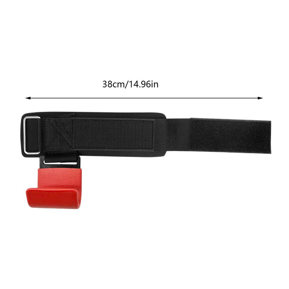 

Weight Lifting Hook Grips With Wrist Wraps Hand-Bar Wrist Strap Gym Fitness Hook Weight Strap Pull-Ups Power Lifting Gloves красный