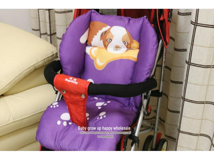 Thick Waterproof Cotton Stroller & High Chair Cushion with Oxford Cloth