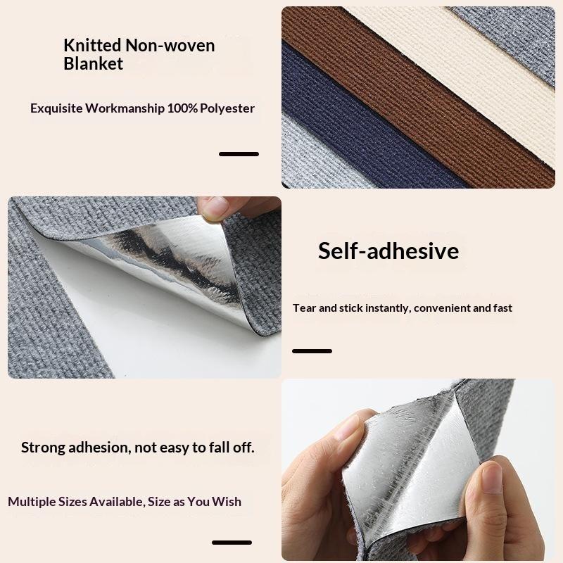 Wear Resistant Self-Adhesive Cat Mat Trimmable Anti-Scratch Carpet for Bedroom Corner Wall Sofa Protection