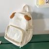 Japanese Two-dimensional Cute Transparent Pain Bag Cute Ins Backpack Middle School Student Schoolbag Women's Casual Backpack