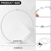8 Pcs 6In Metal Rings Wrench Ring Organizer For Tools Metal Rings For Crafts Index Card Key Easy Open Close Large Binder Loops F