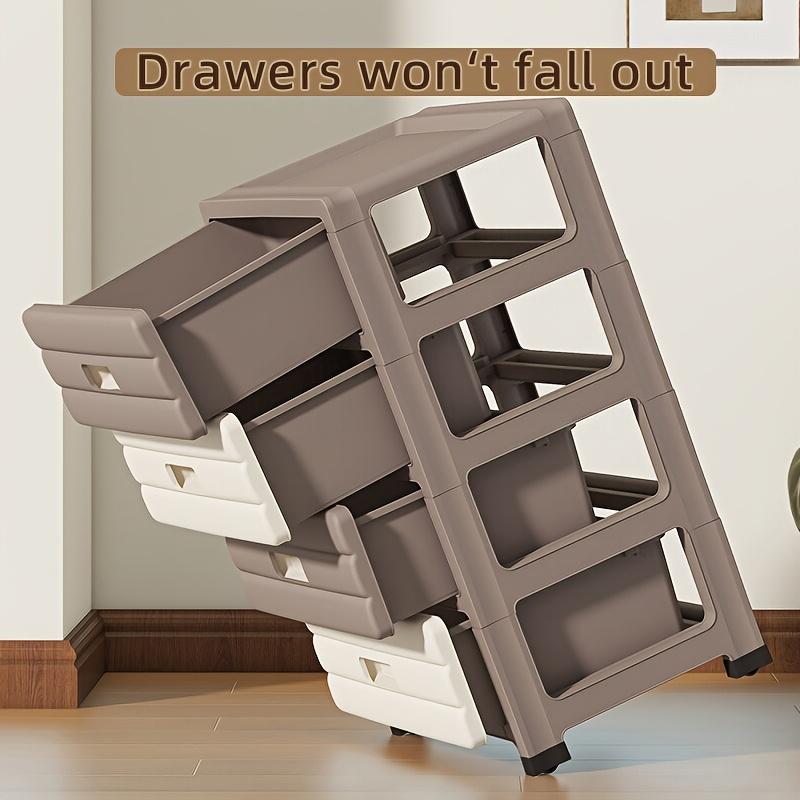 Dulap de depozitare tip sertar cu 5 straturi, cu fante, pentru casă, living, dulap de depozitare jucării, dulap îngust, noptieră simplă