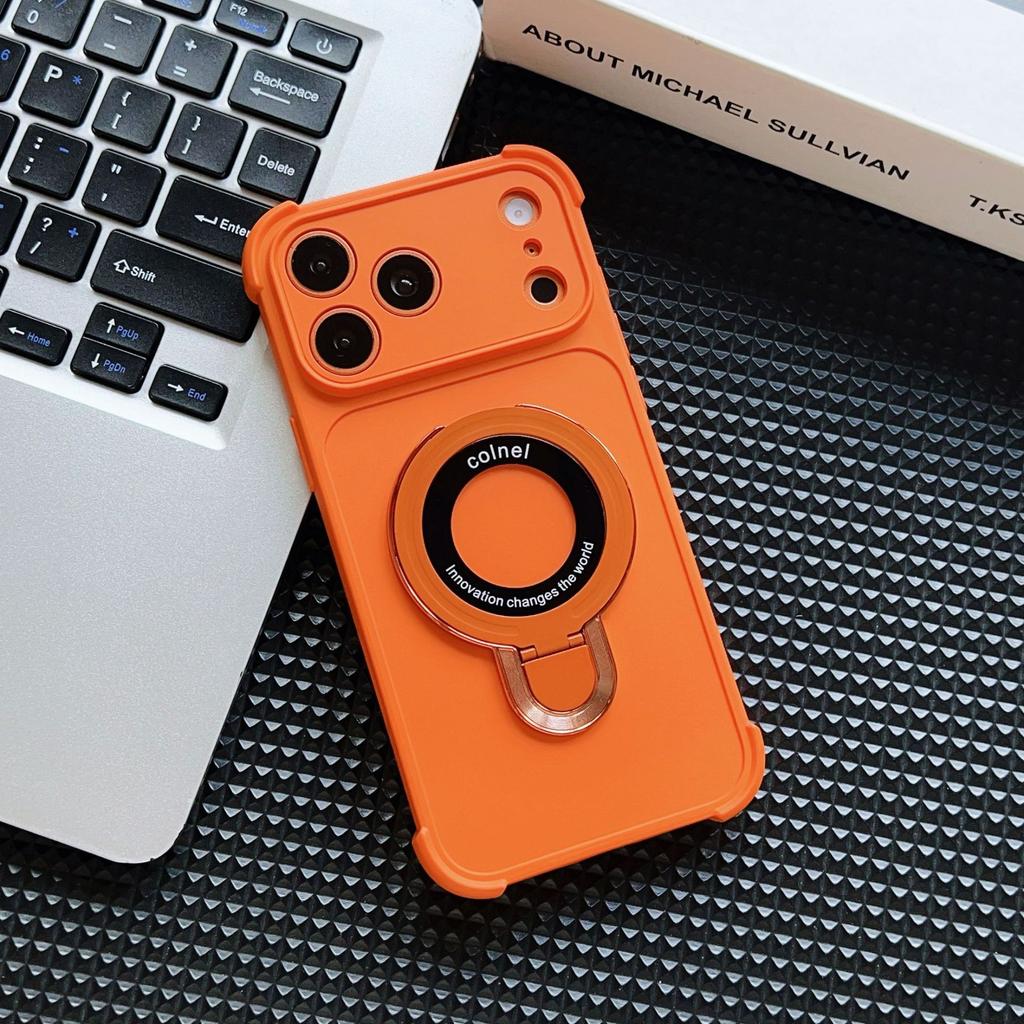 Applicable to iPhone17Pro mobile phone case, 17 large windows in seconds, Apple 16 magnetic suction bracket, four corners anti-drop shell