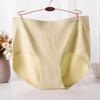 Plus Size Modal Cotton Seamless Mid-High Waist Triangle Panties for Women