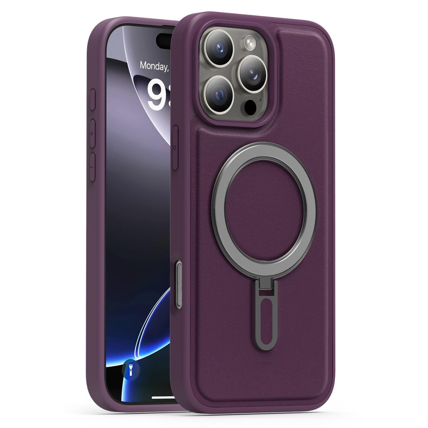 

Compatible with iPhone 16E, 17 Pro, 15, 14pm Silver Shield Magnetic Phone Case with Drop Protection 14 темно-фиолетового