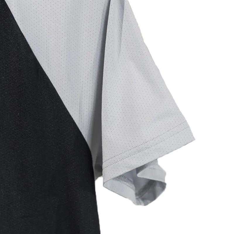 Li-Ning Color Block Round Neck Pullover Short Sleeve T-Shirt Vintage Fashion Comfortable Versatile Shorts Casual Sports Set ATSU783-1+AKSV843-1