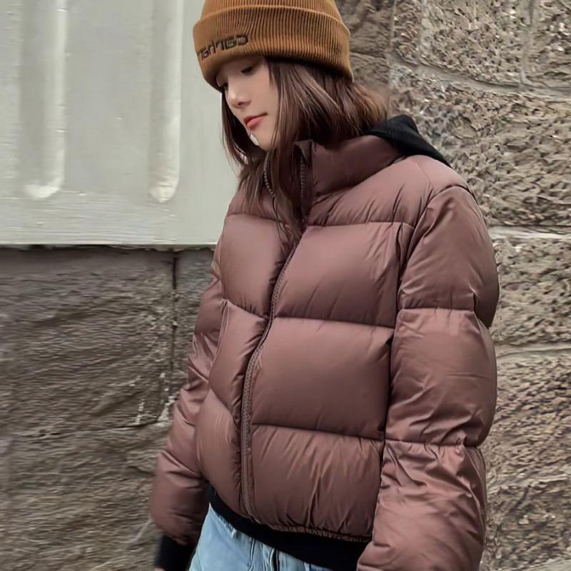 Down cotton-padded clothes for women's winter short cotton-padded clothes, new thickened bread clothes, small loose cotton-padded jackets.