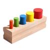 Montessori Wooden Colored Cylinder Blocks: Early Education Teaching Aids for Children