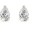 Jewels Prim 1 Ct Teardrop Cut Diamond Stud Earrings Solid Real14K Yellow Gold Screw Earrings For Women's Designer Jewellery Wear Gift