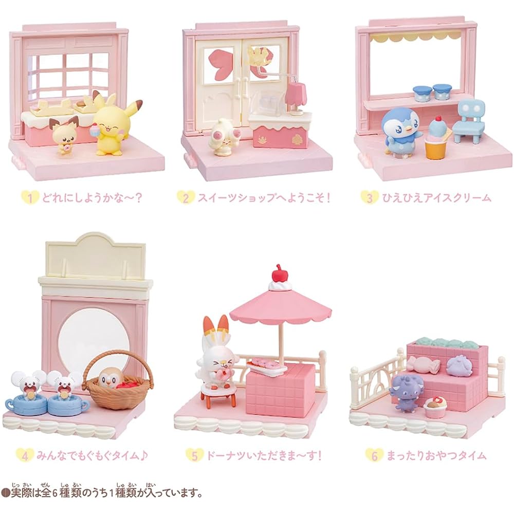 Takara Tomy Pokemon PokePeace Collection House Sweets Shop Box Toy Set