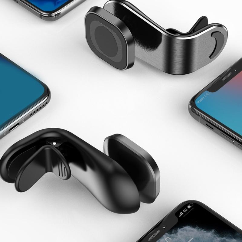 Elastyczny Obrotowy Uchwyt Samochodowy na Telefon 360 Stopni Magnetyczna Podstawa Szybkie Zwalnianie Łatwa Obsługa Odpowiedni Dla Urządzeń 4-7 Calowych