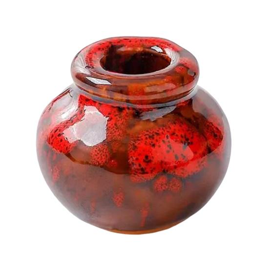 

Мини-статуэтка вазы для цветов, винтажная цветная керамика, миниатюрная статуэтка вазы, скульптура, крошечный держатель для цветочного горшка, украшение G