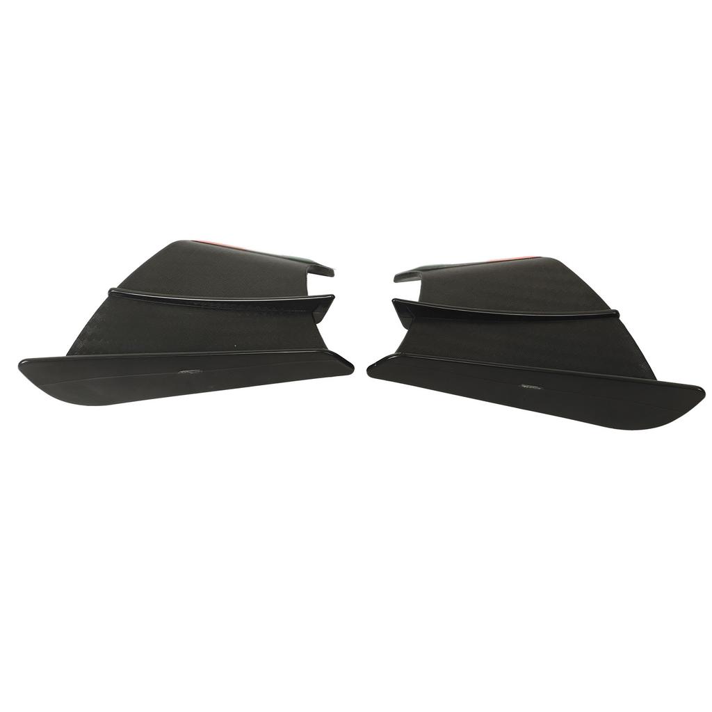 2PCs Motorcycle Wing Side Spoiler Fairings Winglets Fit for NINJA 400 250 Z900 Z1000 Matte Carbon