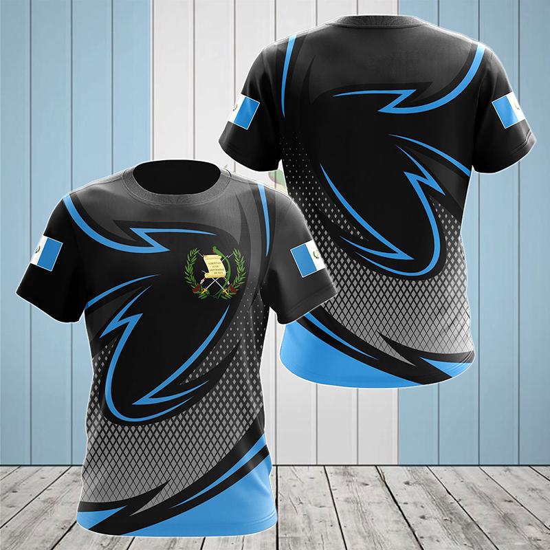 3D Print Guatemala National Flag T-shirt for Men Short Sleeve Oversized Tees Top Streetwear Men O Neck Hip Hop Tshirt Homme