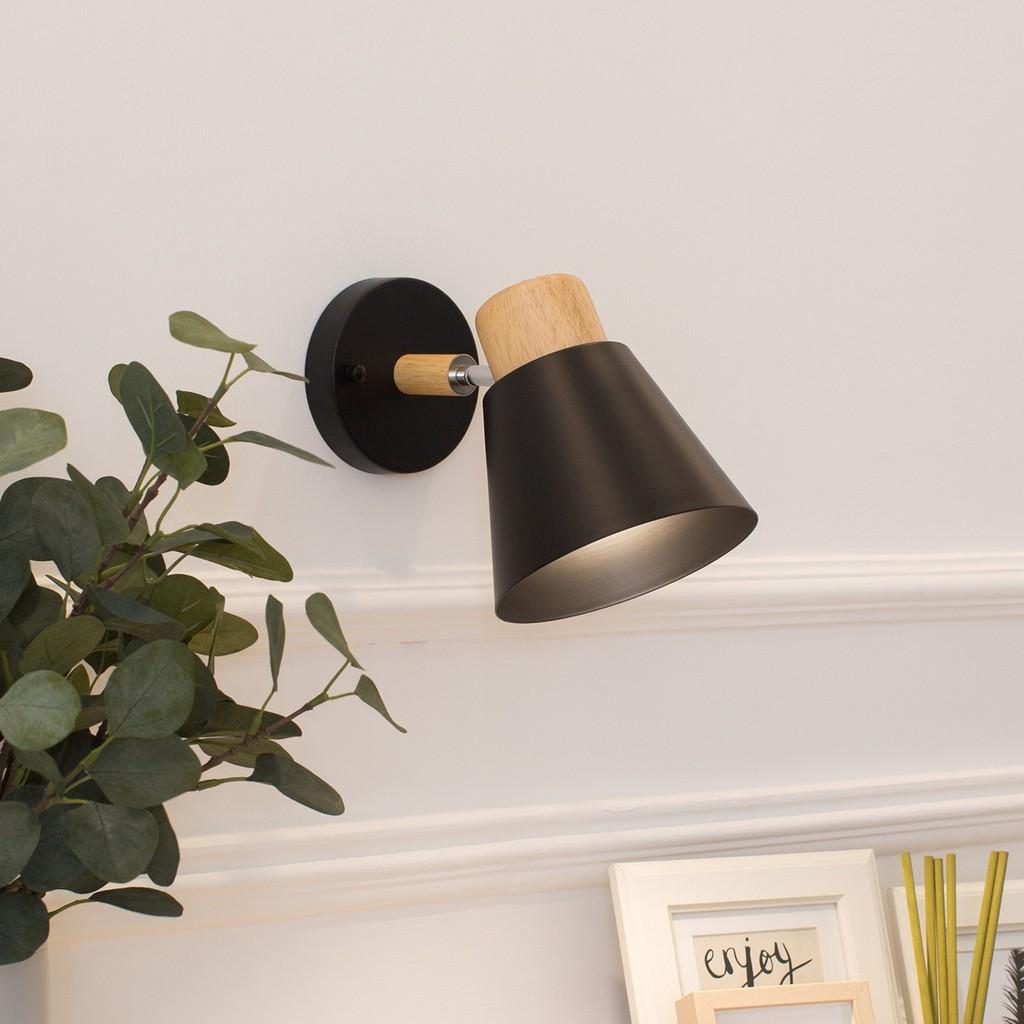 Modern Nordic Iron Wall Lamp With Led Warm Light For Bedroom And Living Room Decor