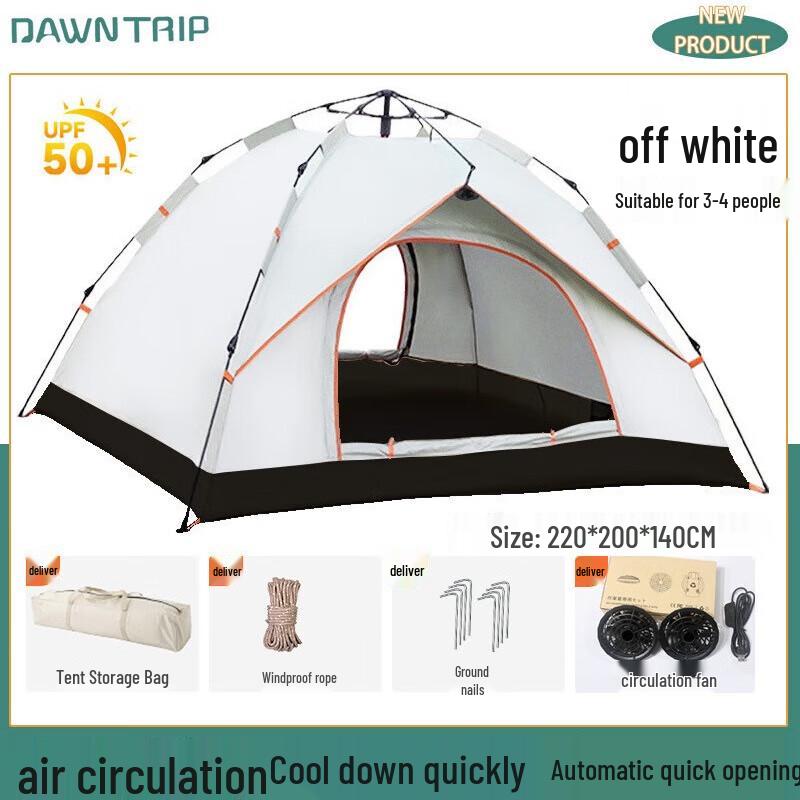 OLOMM Outdoor Ventilated Tent with Fan