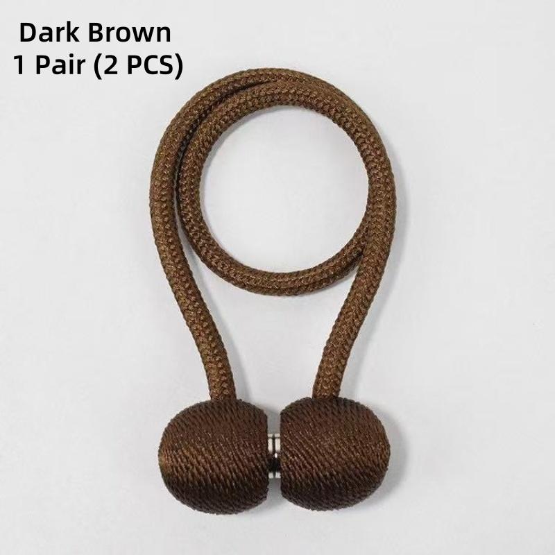 2pcs/pair Magnetic Curtain Tiebacks Curtain Hooks, Earphone Design Curtain Holdbacks, Bathroom Shower Curtain Accessories темно-коричневого